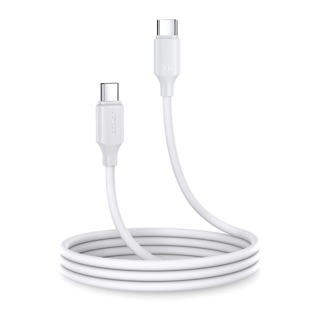 Kabel Joyroom USB-C/USB-C 480Mb/s 60W 1m biały (S-