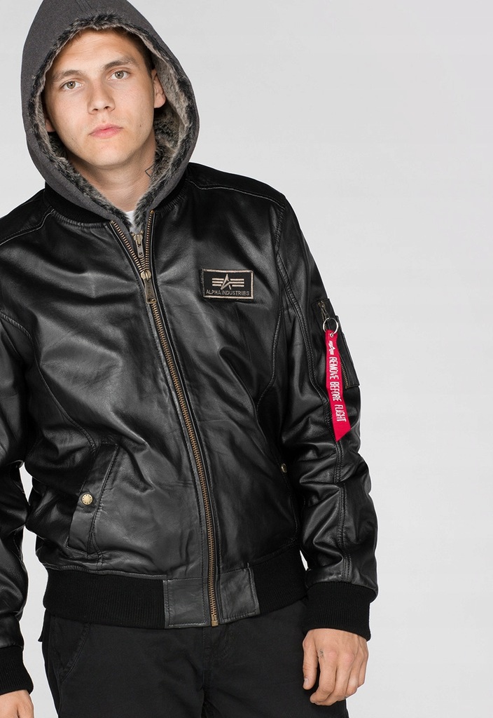 kurtka skórzana ma-1 d-tec leather alpha industries kurtka skórzana ma-1 d-tec leather alpha industries