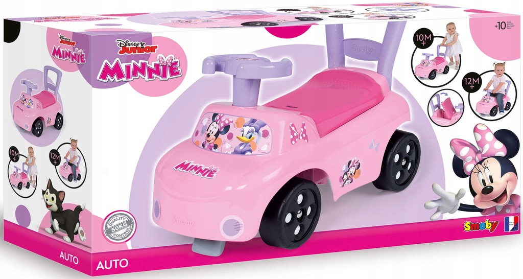 Myszka Minnie Jeździk Pchacz Samochód Auto Smoby