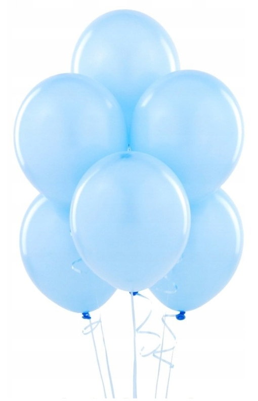 30szt Niebieskie Błękitne balony duże i małe