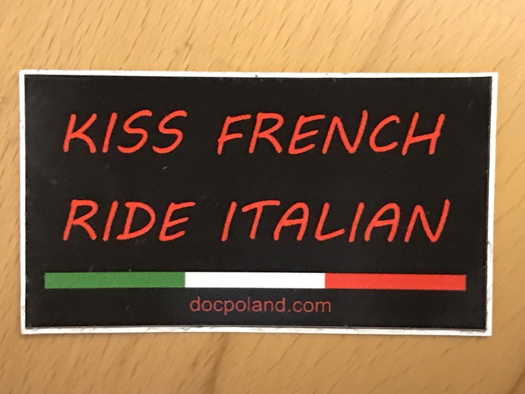 Naklejka kiss French ride Italian