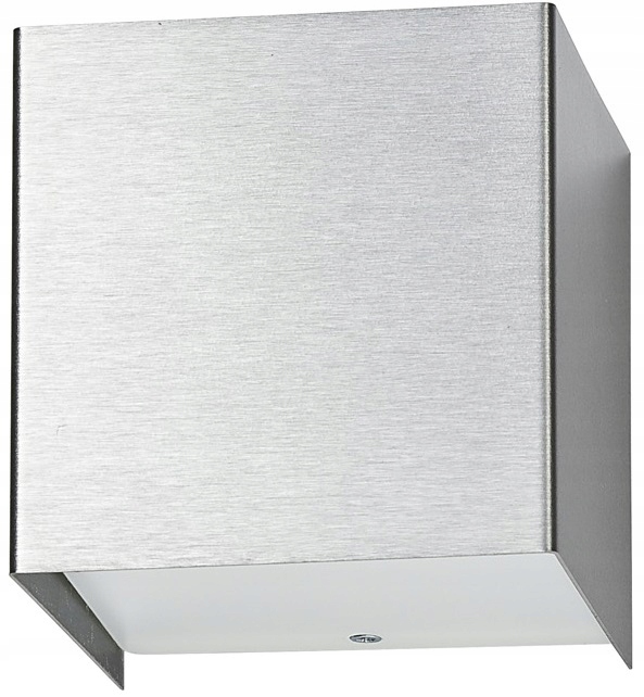 NOWODVORSKI LIGHTING LAMPA ŚCIENNA KINKIET 5267 CUBE SREBRNYGÓRA DÓŁ