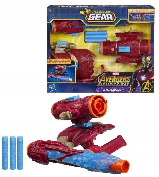 NERF Hasbro Broń IRON MAN Avengers + Strzałki