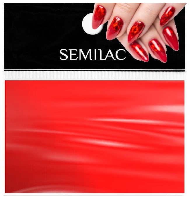Semilac Folia transferowa 04 RED czerwona