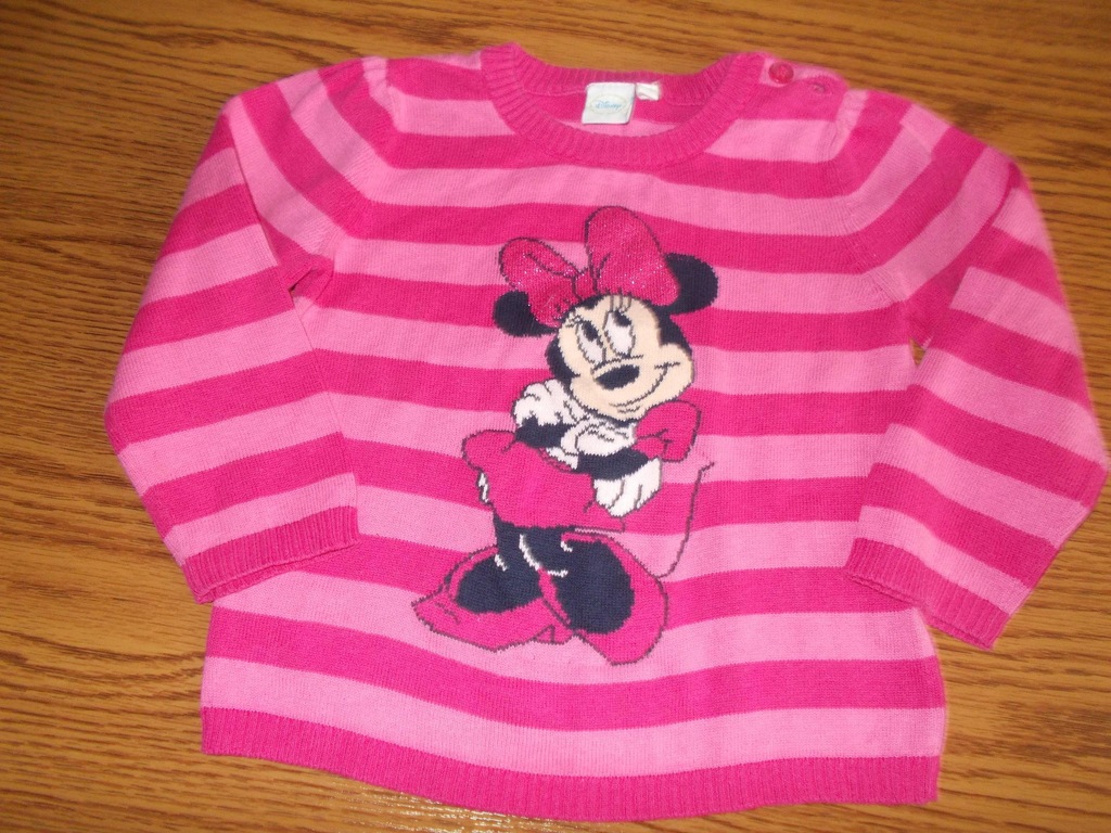 Disney sweterek z Myszka Minnie 86cm
