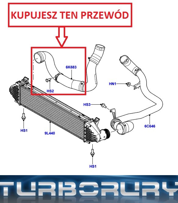 PRZEWÓD TURBO INTERCOOLERA FREELANDER II 2,2 TD4