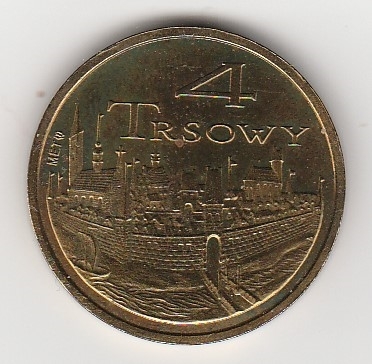 TCZEW - moneta z okazji 750 lecia miasta- 4 TRSOWY