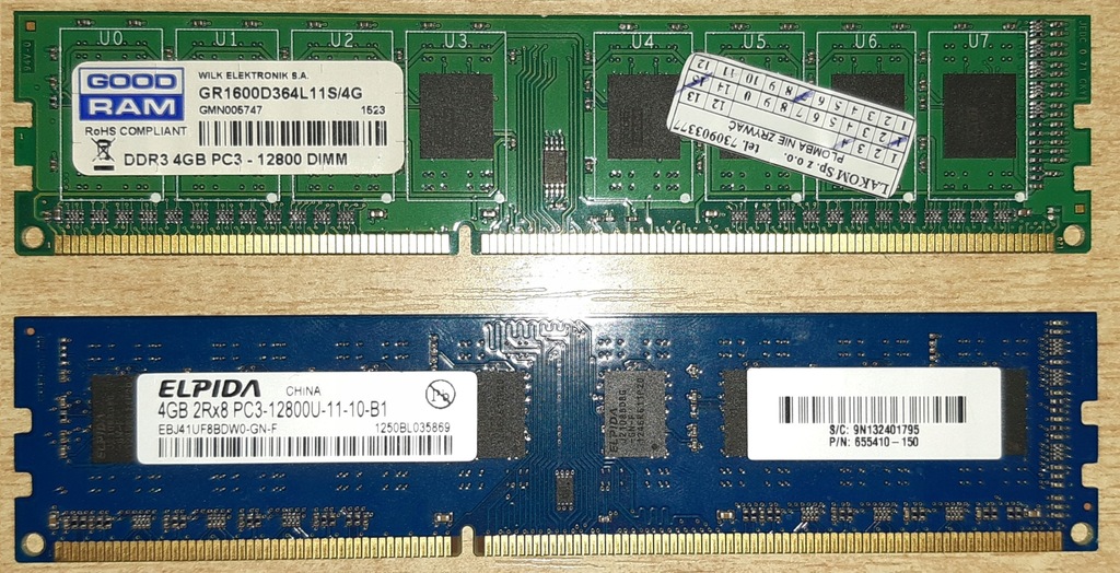 PAMIEĆ RAM 2x4GB DDR3 1600MHZ