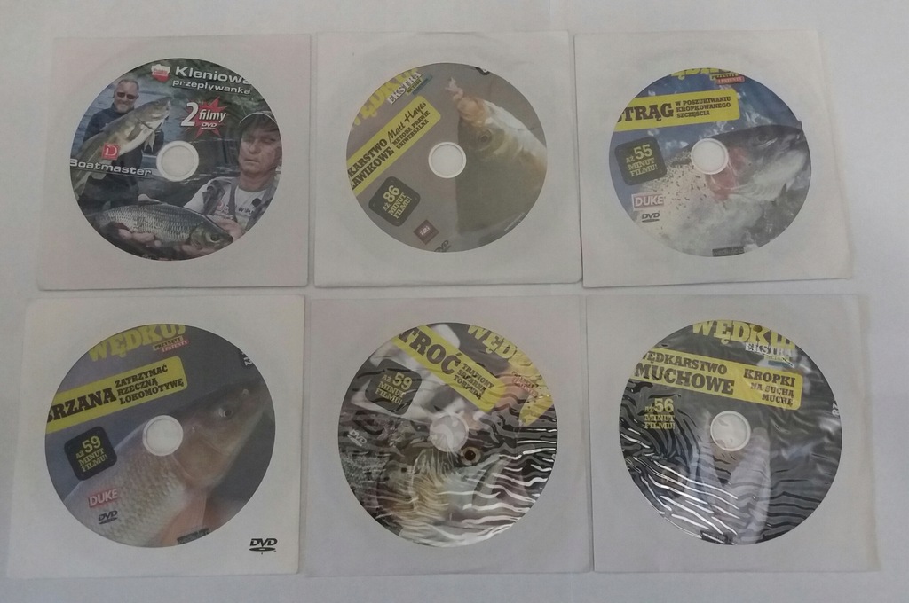 Wędkarstwo - 6 płyt DVD (zestaw)