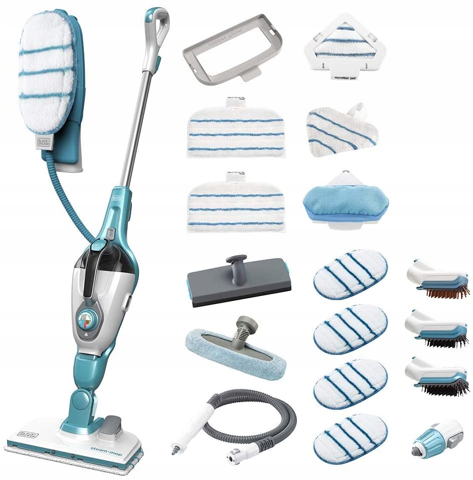 MOP PAROWY BLACK DECKER FSMH1321JMD Biały i Aqua