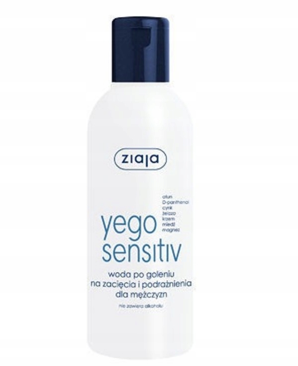 Ziaja Yego Sensitiv Woda po goleniu na zacięcia i podrażnienia dla mężczyzn