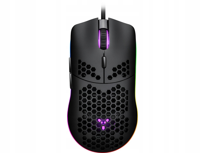 Mysz przewodowa ISY IGM-4000 Ultralight RGB Czarny