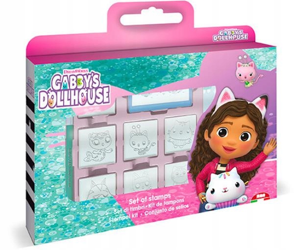 Pieczątki Koci Domek Gabi. Gabby's Dollhouse w pud