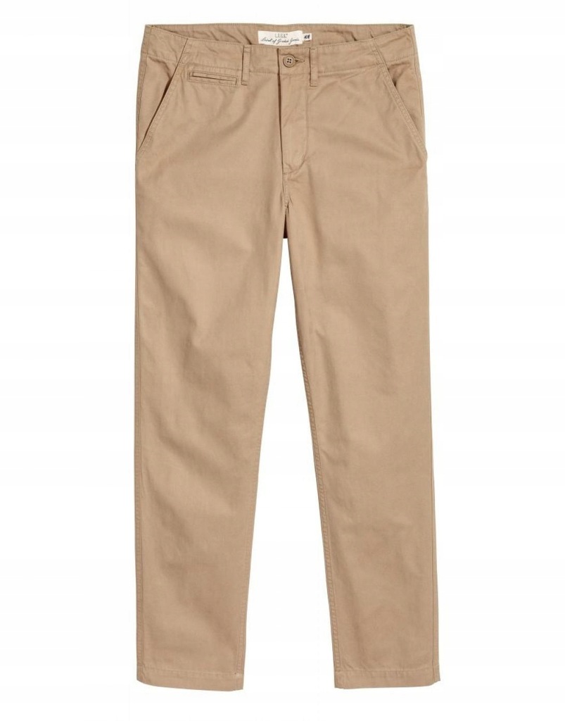 21B120 H&M__MJ9 BEŻOWE SPODNIE CHINOS__W34