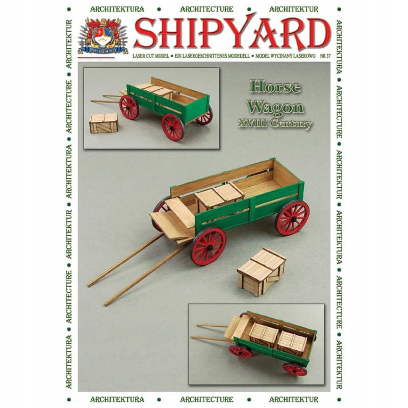 ShipYard Nr 69 Horse Wagon skala 1:72