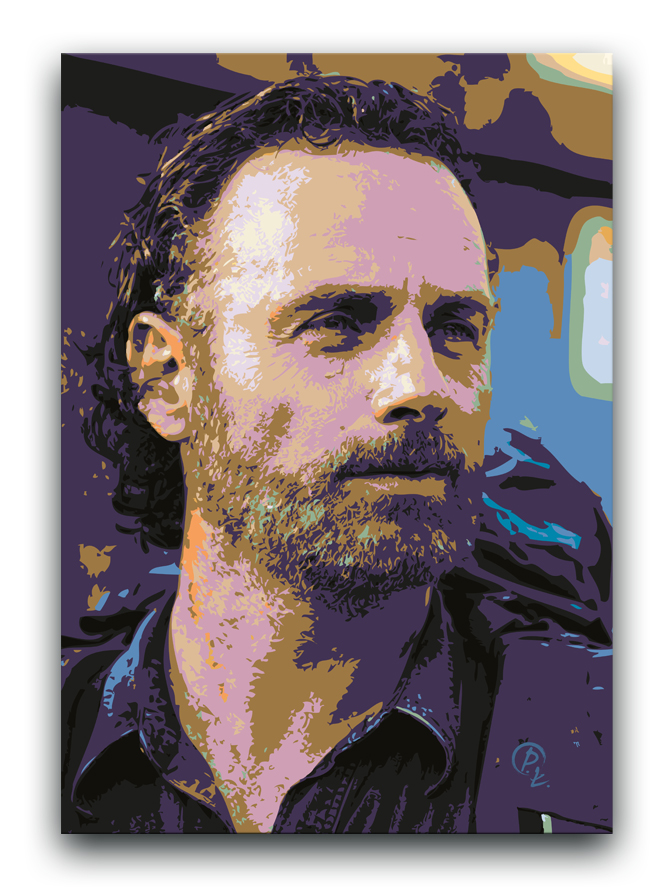 Walking Dead OBRAZ 80x60 canvas Rick Grimes