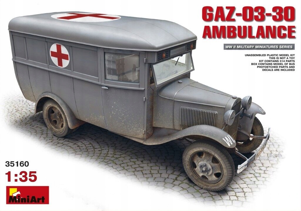 * MINIART - 1:35 * Gaz-03-30 Ambulance