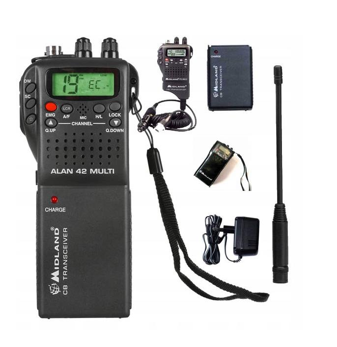 рация alan 42 plus си-би. портативная радиостанция мидланд алан 42. портативная радиостанция мидланд алан 42. мидланд алан 42. переносная рация для дальнобойщиков.