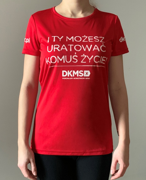 KOSZULKA DAMSKA SPORTOWA ROZM. L - FUNDACJA DKMS