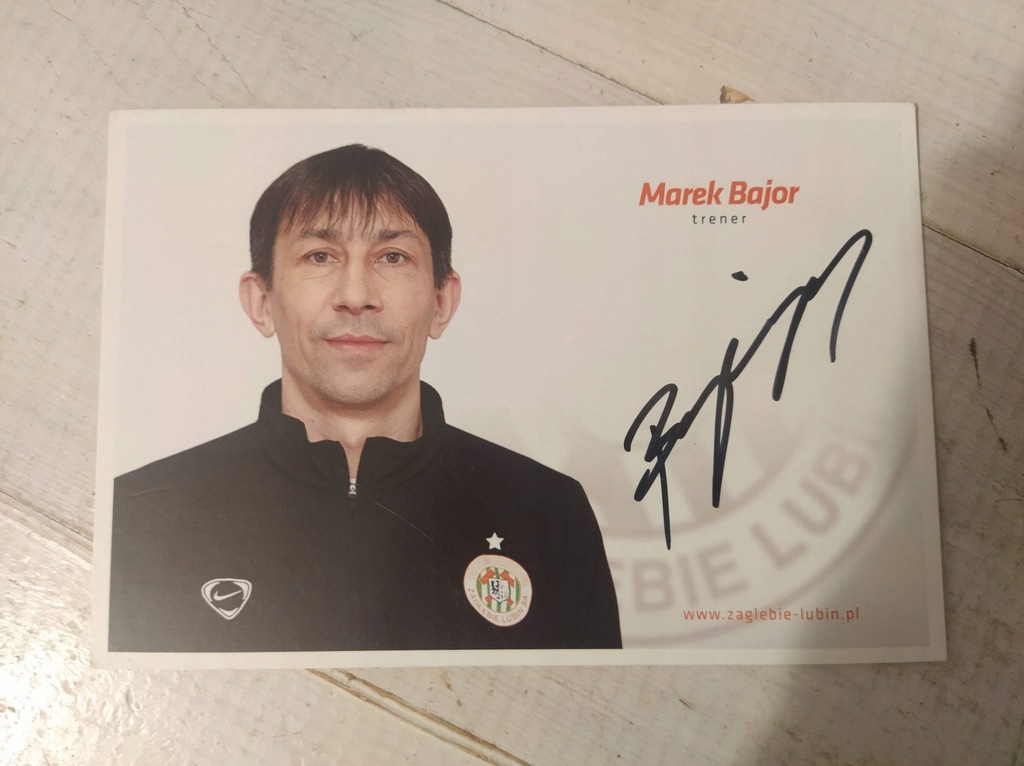 Marek Bajor Zagłębie Lubin Autograf