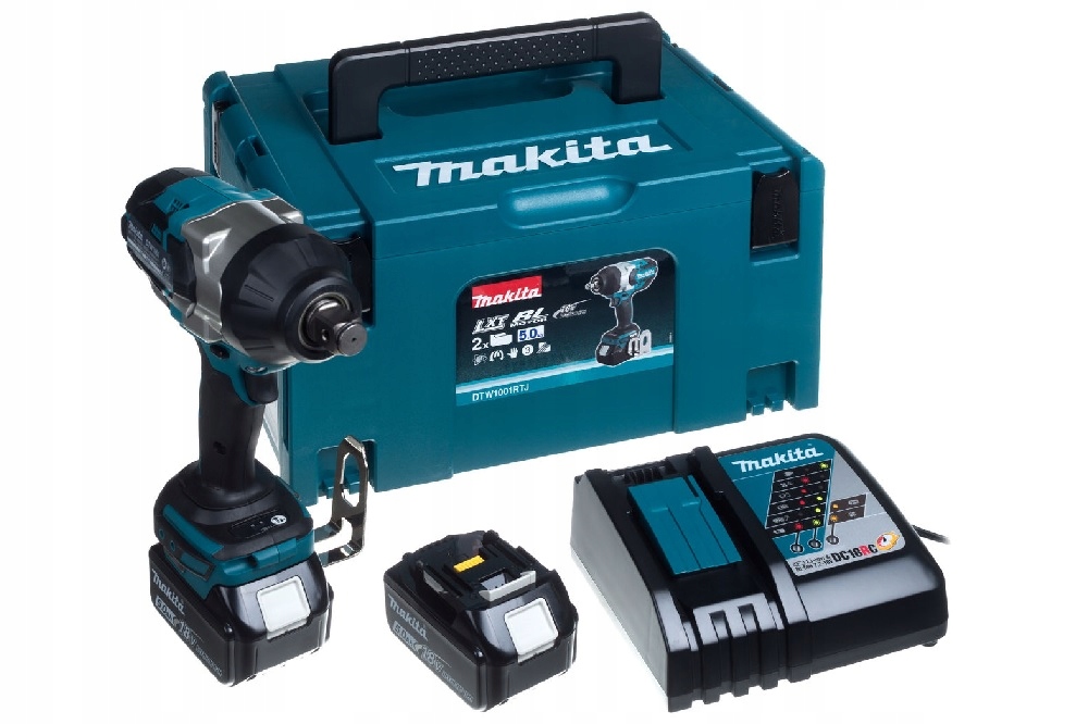 MAKITA KLUCZ UD. 3/4" LXT 18V 2x 5.0Ah DTW1001RTJ