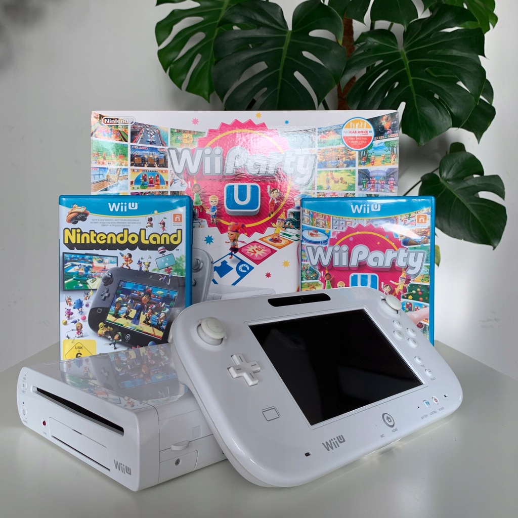 Nintendo Wii U Basic 8gb Komplet + 2 gry BDB+