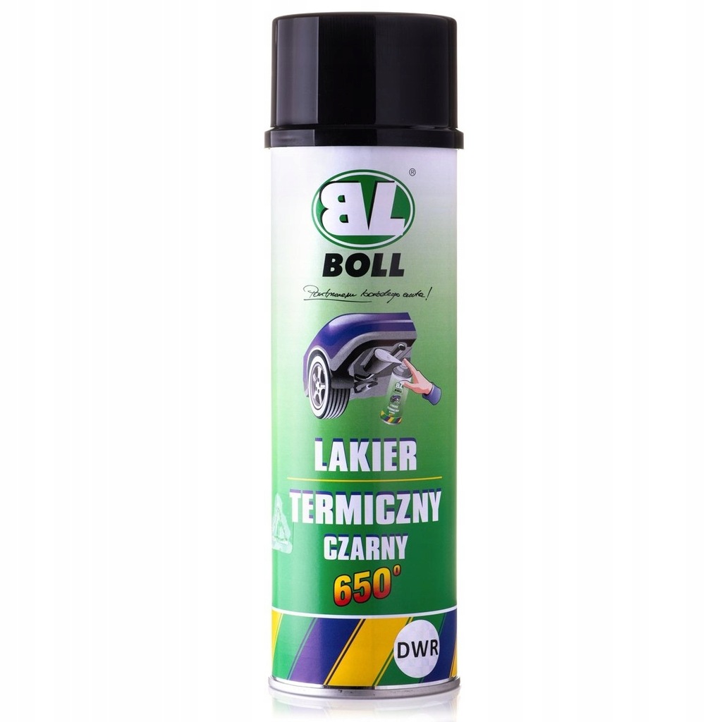 BOLL Lakier termiczny 650°C, 500ml, czarny