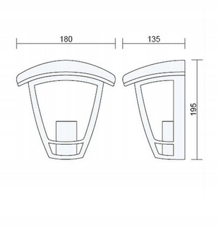 Kinkiet Zewnetrzny Lampa Oprawa Ip44 E27 Rad35a 7765299609 Oficjalne Archiwum Allegro