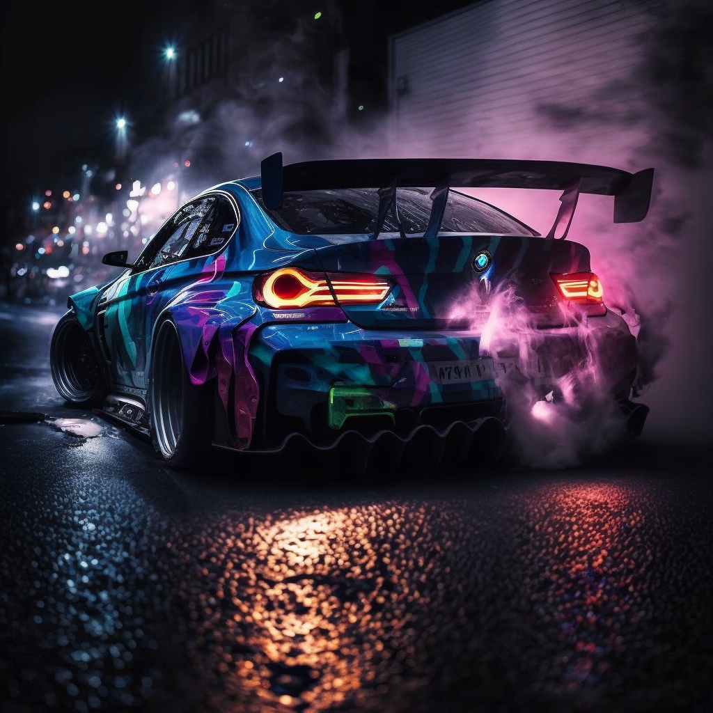 BMW tuning plakat 40x40cm