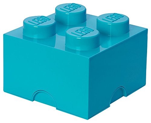 Pojemnik klocek Lego Storage Brick 4 lazurowy