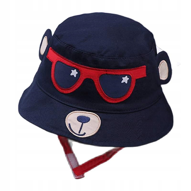 Cartoon Bear Baby Hat Soft Cotton Summer Bucket