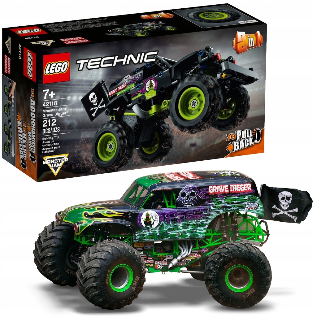 Купить LEGO Technic — Могильщик Monster Jam (42118): отзывы, фото, характеристики в интерне-магазине Aredi.ru