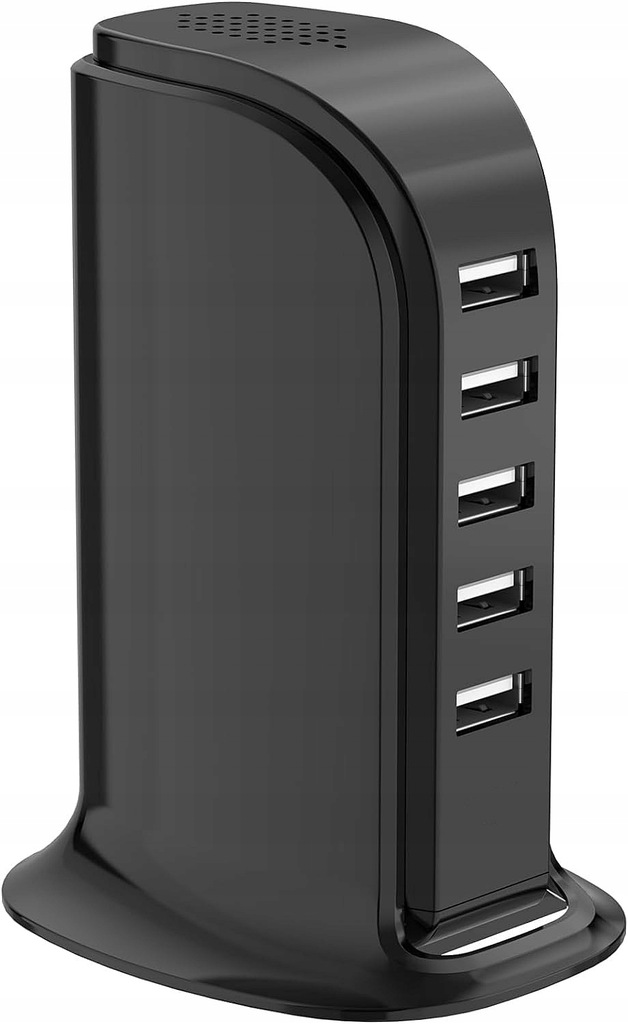 Ładowarka 5 x USB HUB 30W biurkowa stacja ładująca czarna Setty