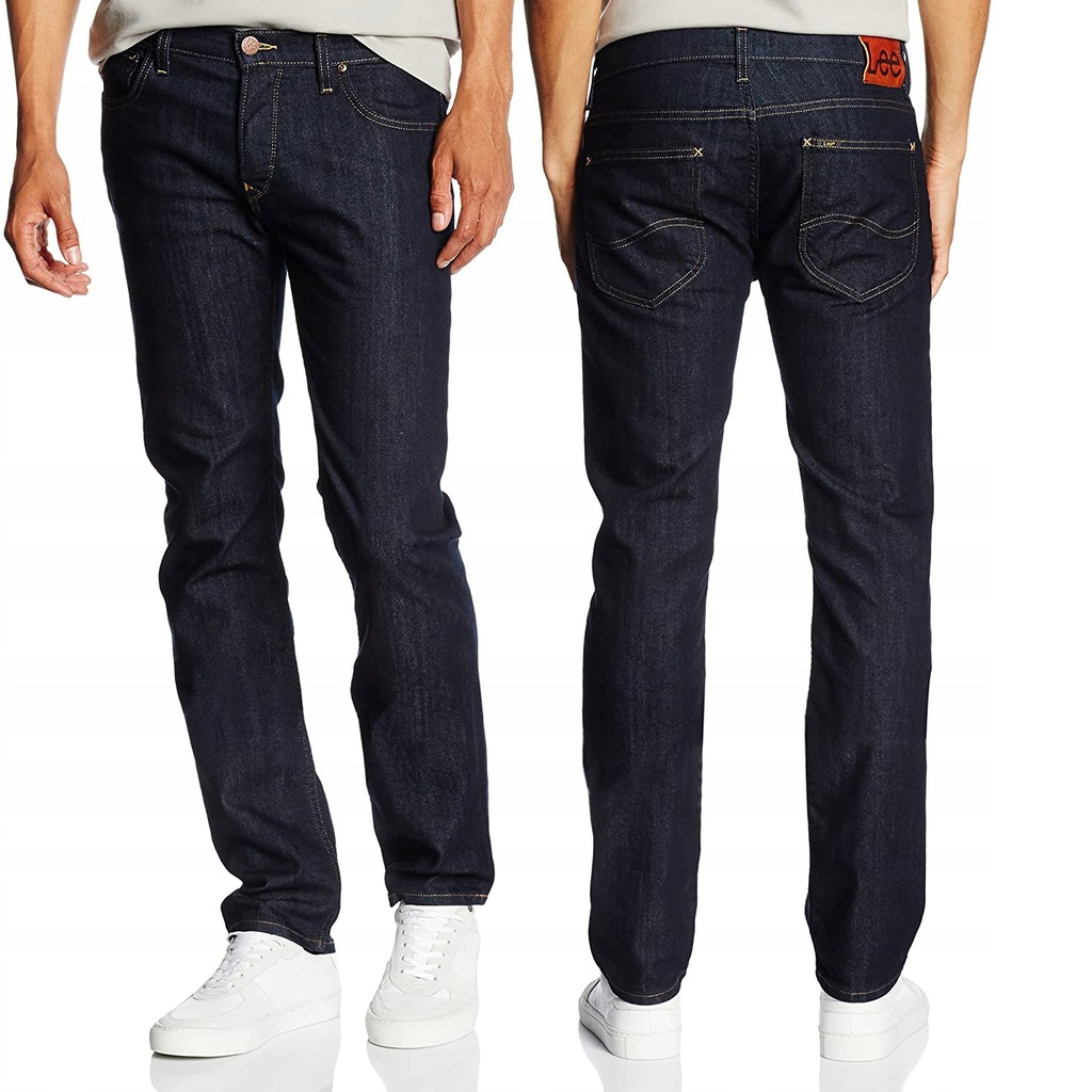 LEE POWELL LOW SLIM RINSE GRANATOWE JEANSY W30 L34