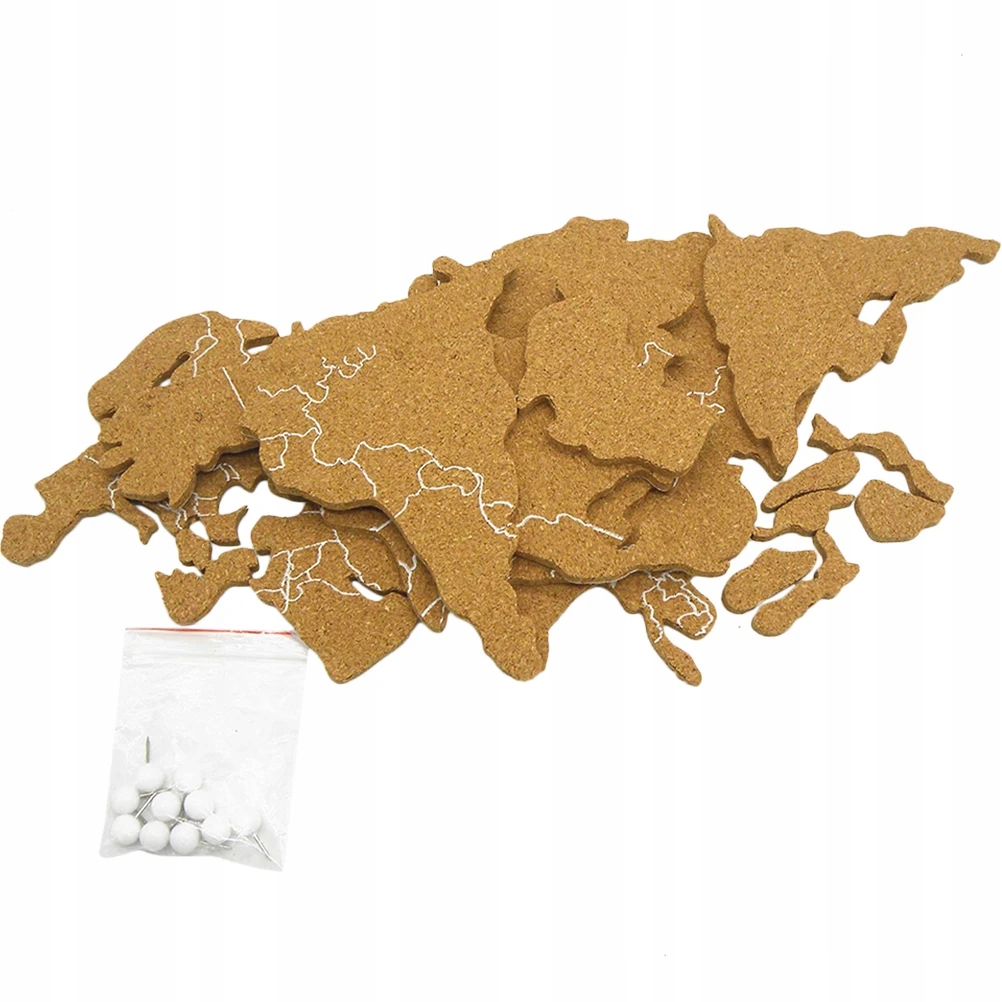Felt Board Plug Office Cork Corkboard World Map 13937140748