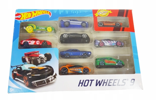 SAMOCHODY RESORAKI HOT WHEELS - 9 SZTUK