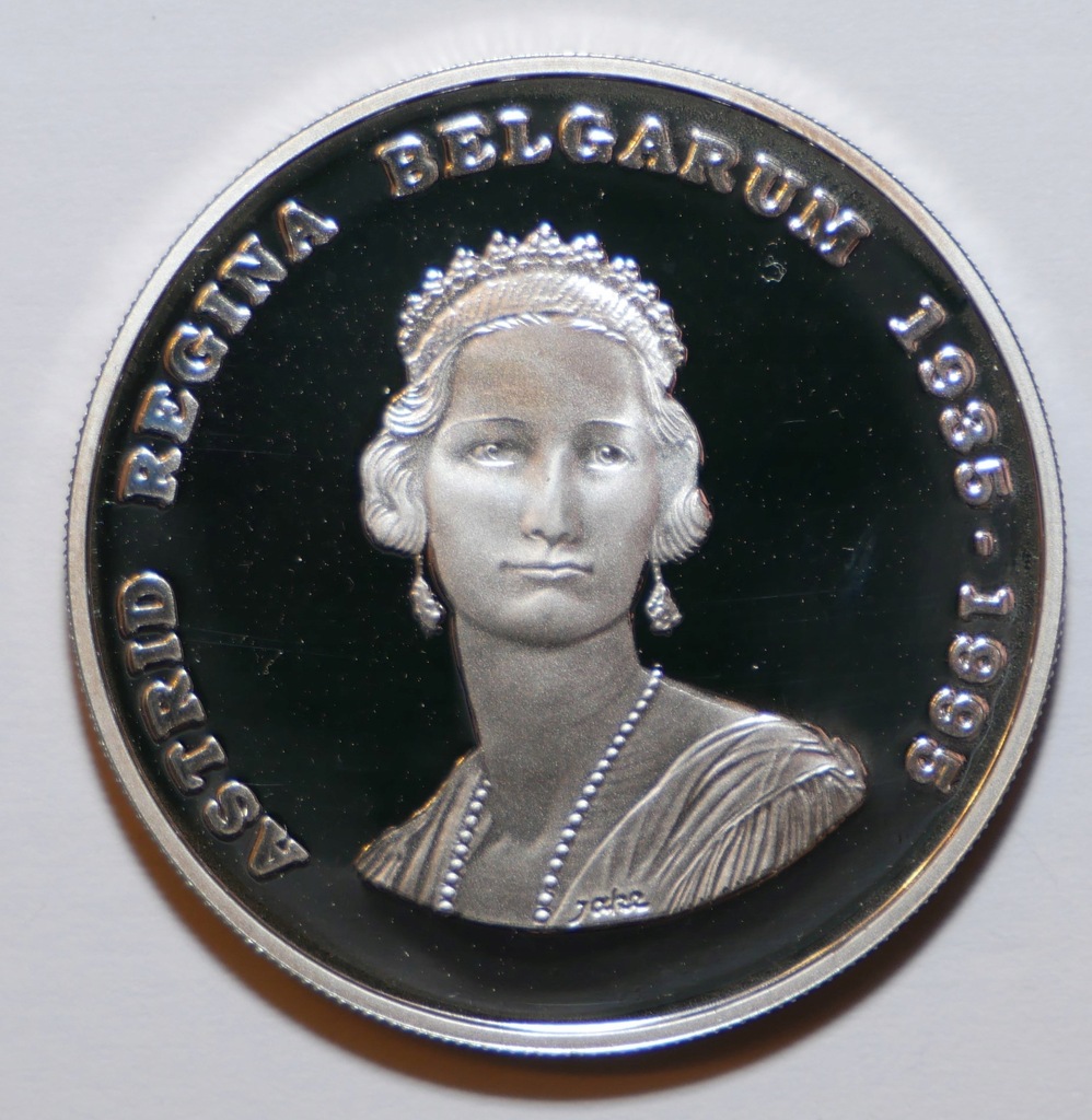 Belgia 250 franków 1995 - 60 rocznica śmierci Astrydy (UNC)