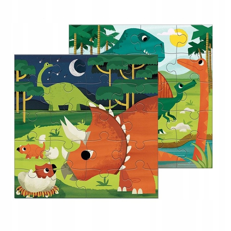 Puzzle magnetyczne Mudpuppy Dinozaury