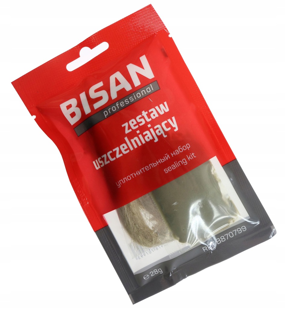 ZESTAW USZCZELNIAJĄCY 28g PASTA PAKUŁY BISAN