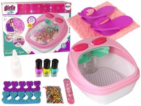 ZESTAW DO PEDICURE SPA RÓŻOWY, LEANTOYS