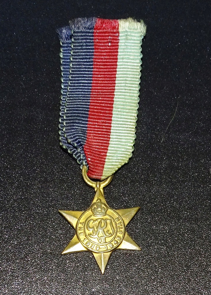 Gwiazda za wojnę 1939-1945 oryginał ze wstążką miniaturka