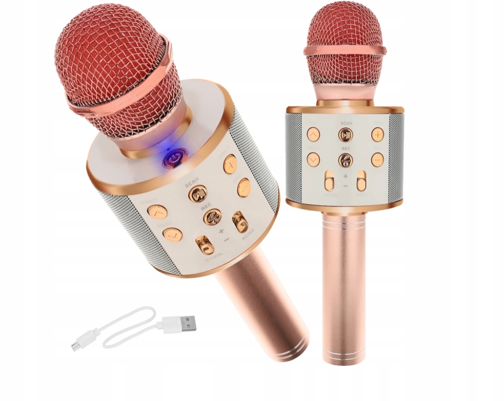 MIKROFON BEZPRZEWODOWY KARAOKE BLUETOOTH GŁOŚNIK MIKROFON KARAOKE
