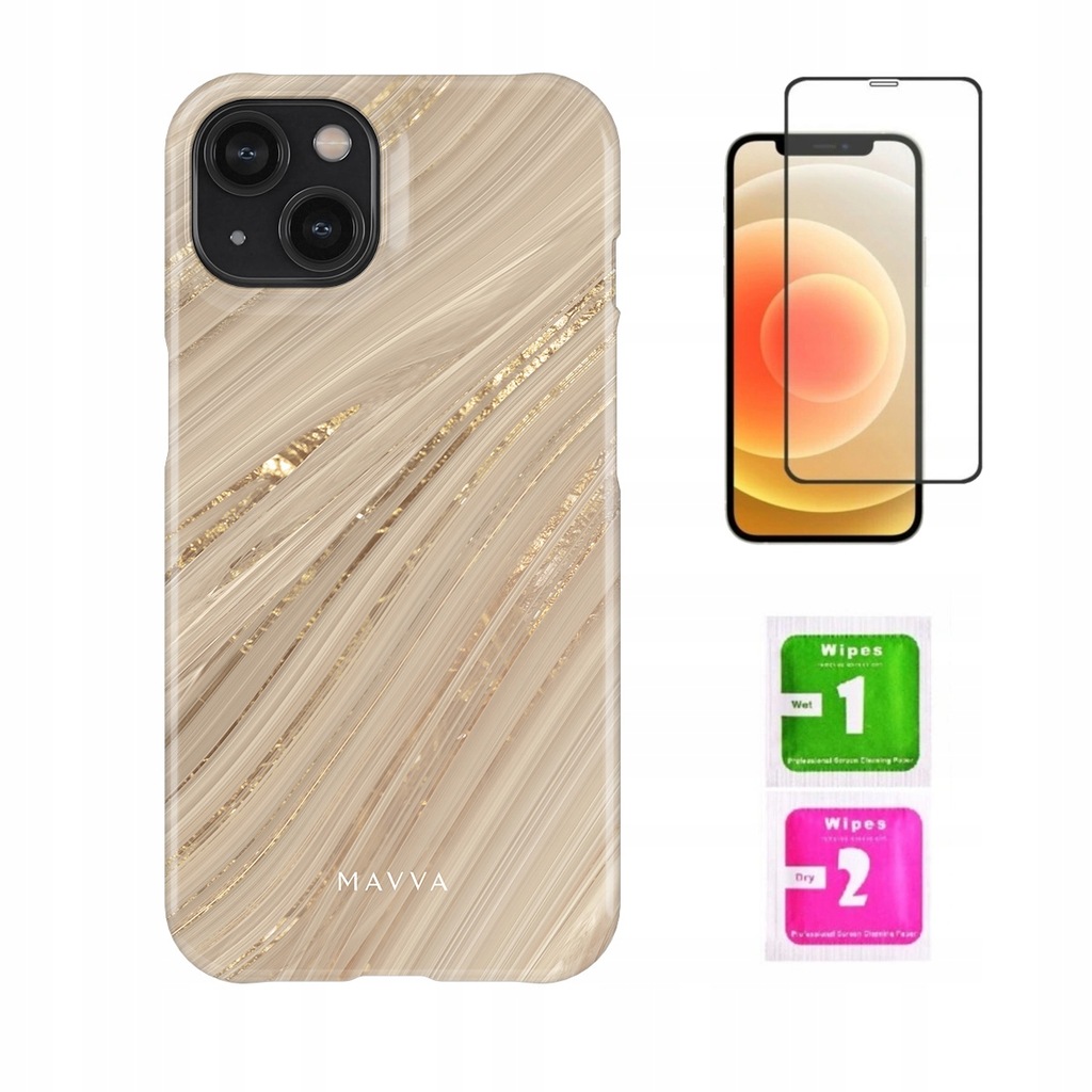 Etui do Iphone 14 Pro Max MAVVA Marmur slim case + Szkło gratis