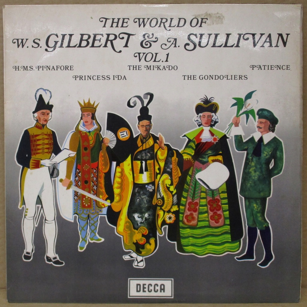 GILBERT & SULLIVAN THE WORLD OF VOL1 LP 1968