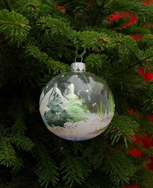 Купить Елочные шары СТЕКЛЯННЫЕ прозрачные 6 см 12 шт.: отзывы, фото и ...