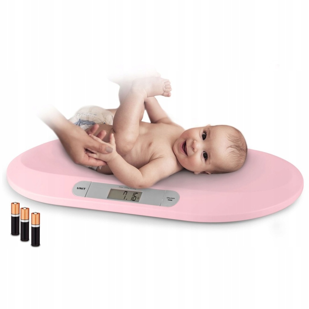 Waga dla niemowląt elektroniczna BW-144 różowa Berdsen