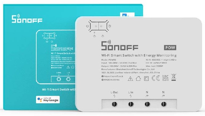 Sterownik Sonoff S Sonoff POW R3,Pomiar energii-OK