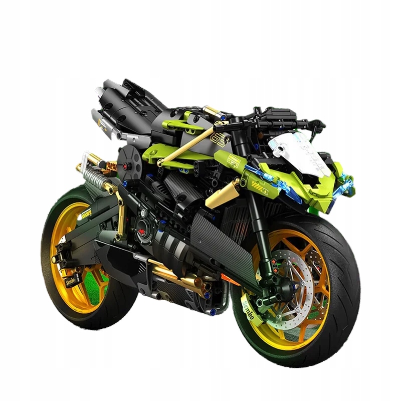 High Tech City Sports Rapid Racing Motorcycle Motorbike Locomotive Moc