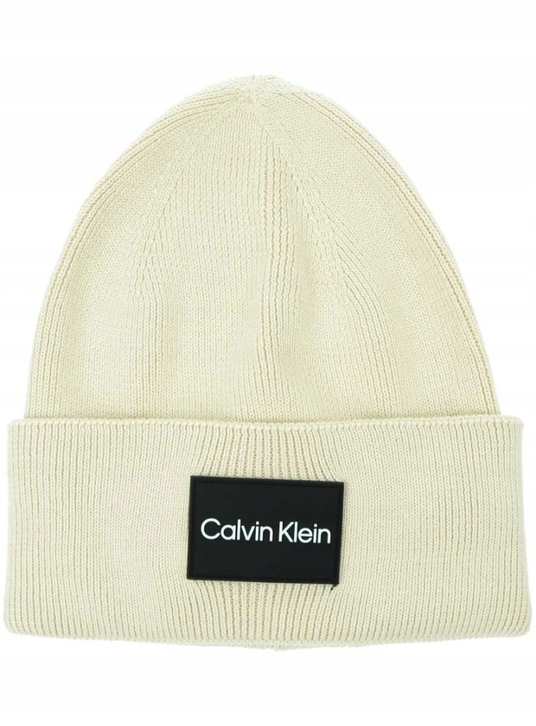 Czapka Zimowa CALVIN KLEIN Fine Cotton Rib Beanie K50K510986 ACE