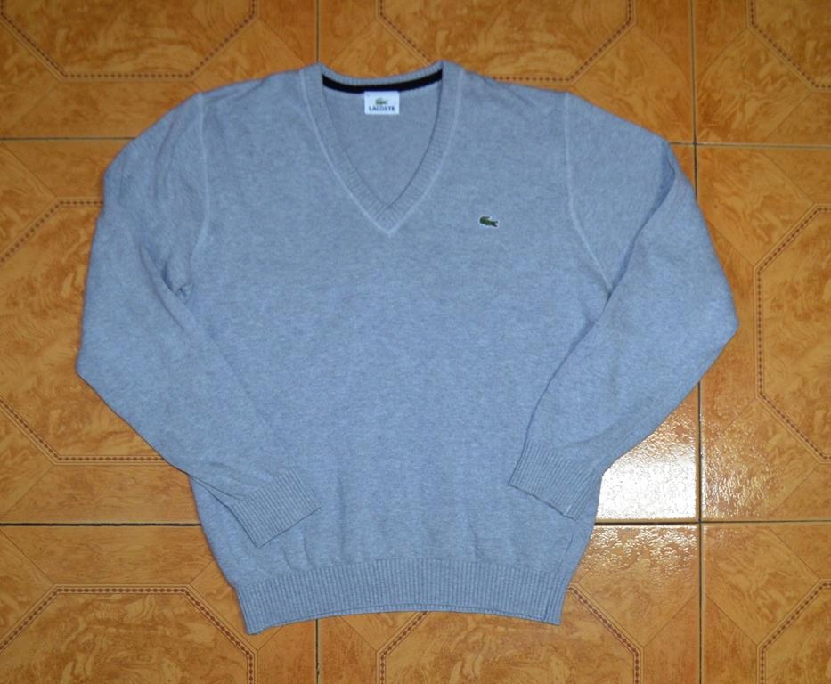 Sweter LACOSTE rozm.M szary